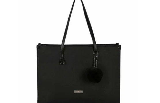 SupaNova PomPom Ladies Notebook Bag Black SN-1000-BK