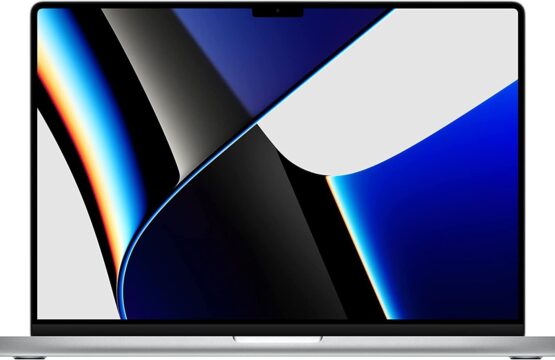 Apple MacBook Pro 16'' Laptop, M1 Pro Chip With 10‑core CPU, 16 Core GPU, 16GB RAM, 512GB SSD, English Keyboard, Silver | MK1E3B/A