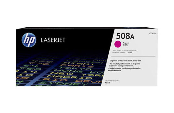 HP 508A CF361A Toner Cartridge  Works with HP Color LaserJet Enterprise M553 series, M577 series Magenta